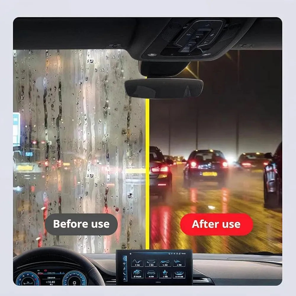 car oil film cleaning brush, Glass Cleaning Board, Car Glass Oil Film Removal Cleaner, Powerful Windshield Cleaner & Remover, Enhance Visual Effect of Windshield